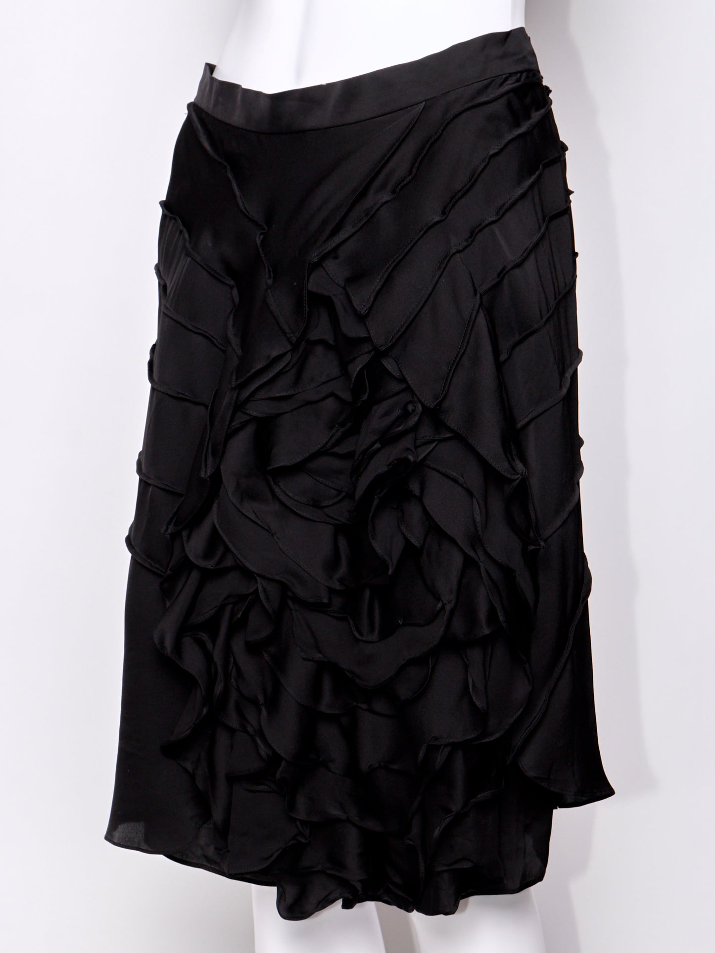 2003 Embroidered Flower Silk Skirt