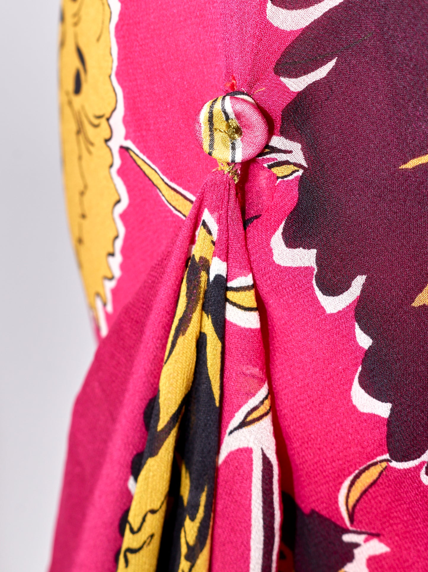 John Galliano Fall 2005 Pink Floral Silk Dress