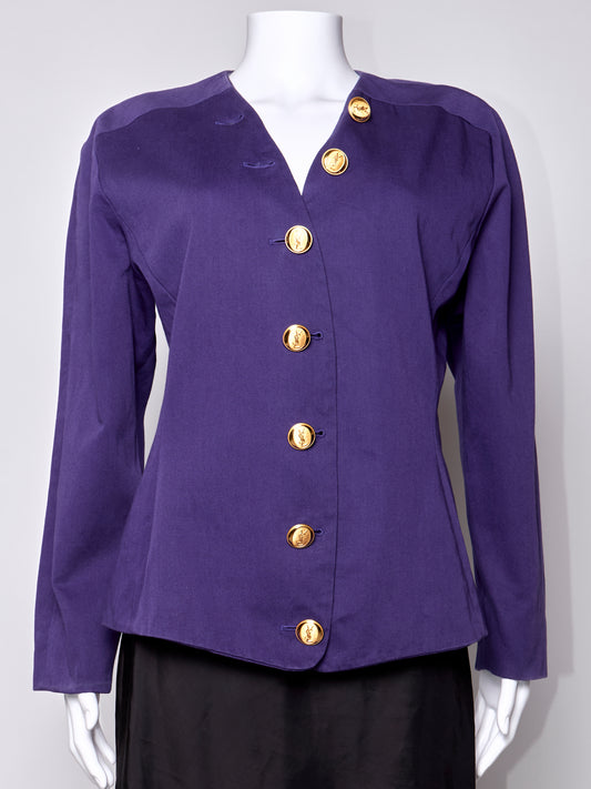 Yves Saint Laurent Purple Vintage Blazer