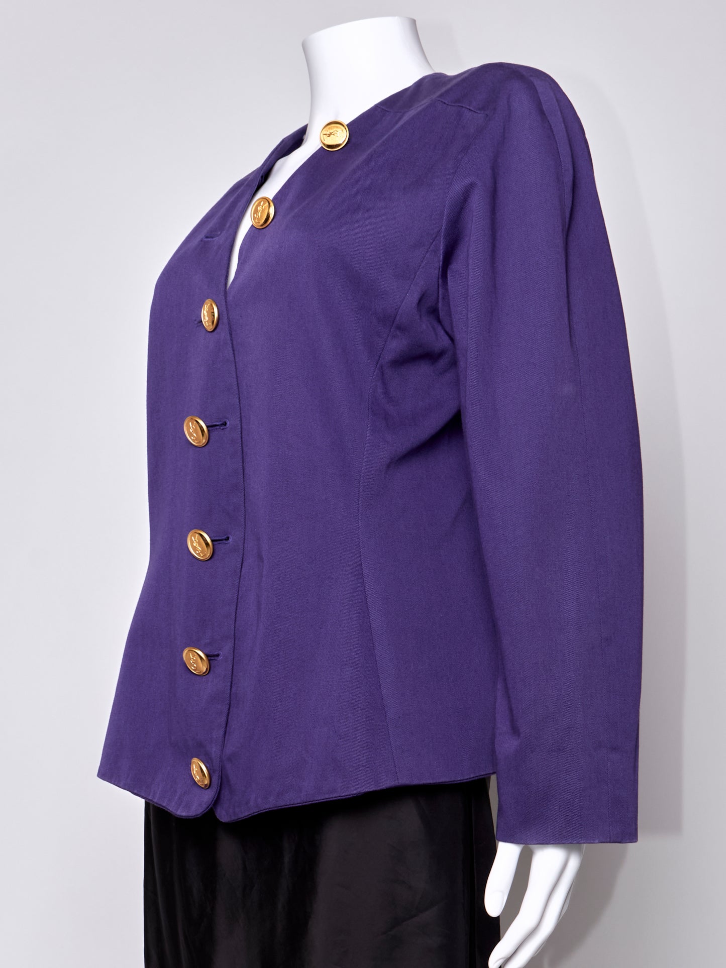Yves Saint Laurent Purple Vintage Blazer