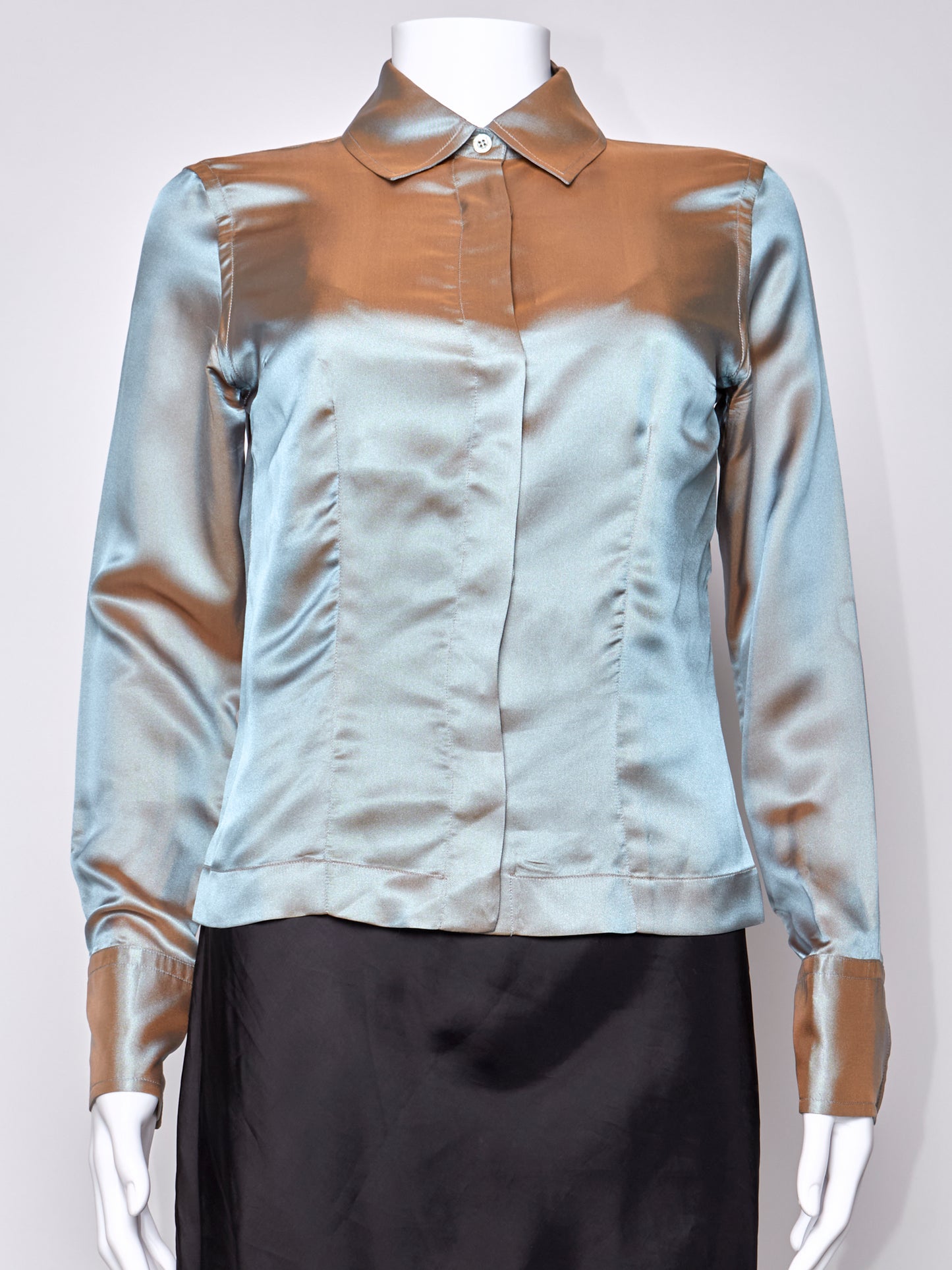 Gucci Spring 1998 Blue Shirt