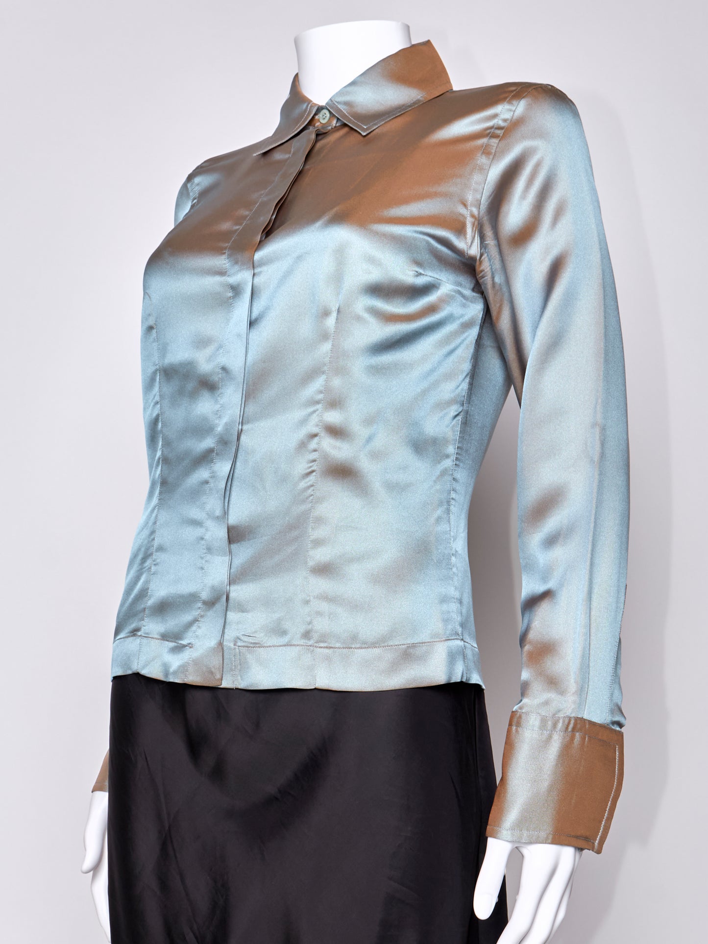 Gucci Spring 1998 Blue Shirt