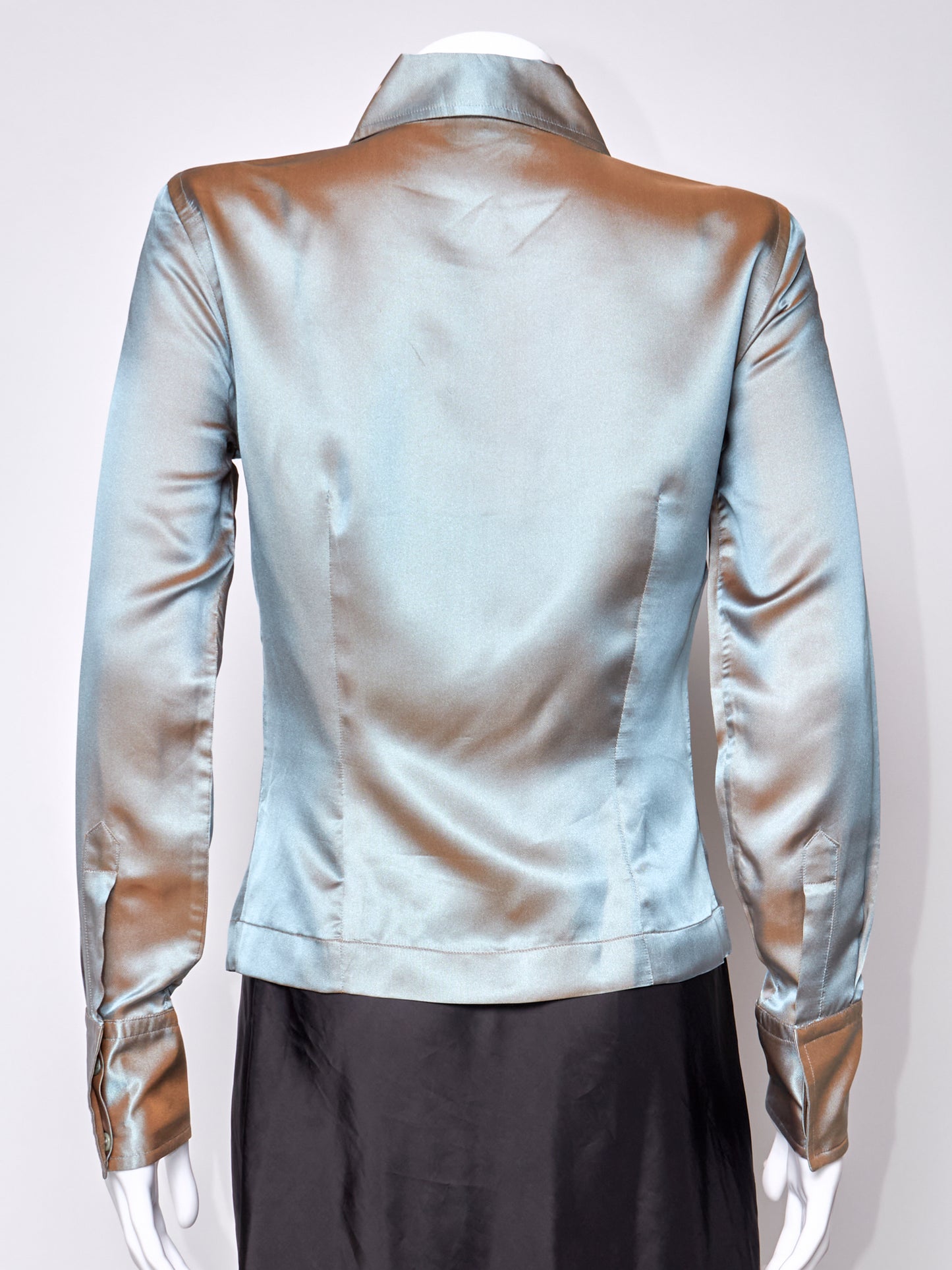 Gucci Spring 1998 Blue Shirt