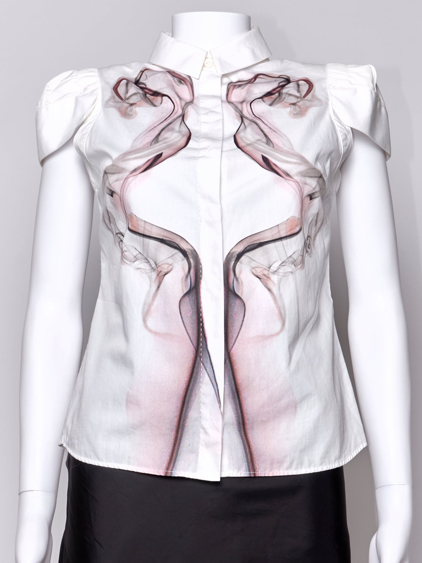 Alexander Mcqueen 2008 Smoke Print Top
