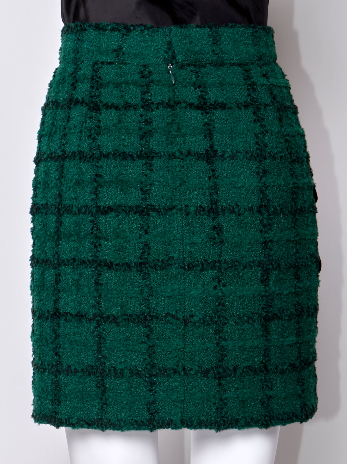 Gianni Versace Fall 1993 Green Check Blazer & Skirt Set