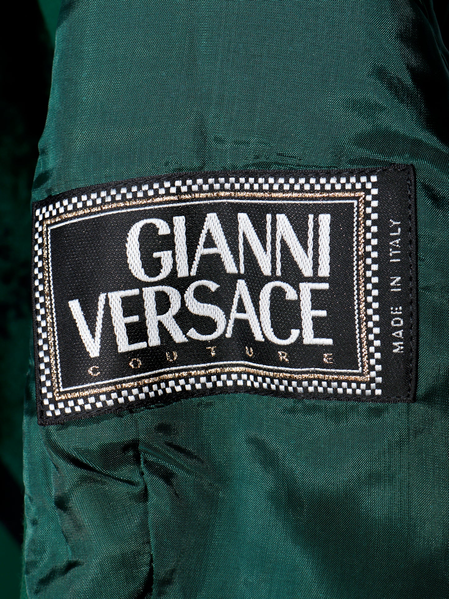 Gianni Versace Fall 1993 Green Check Blazer & Skirt Set