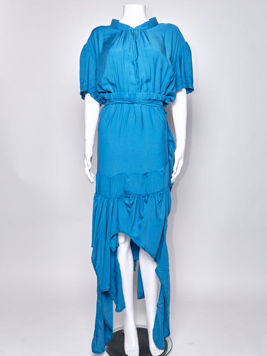 Vivienne Westwood Andreas Kronthaler 2017 Blue Asymmetric Dress