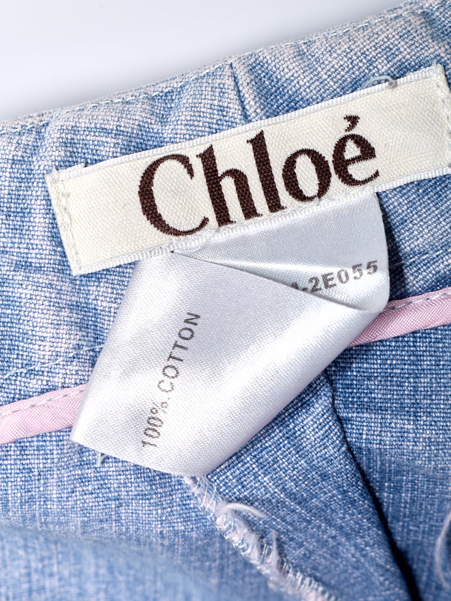 Chloé Spring 2002 Cut Out Flare Denim Trousers