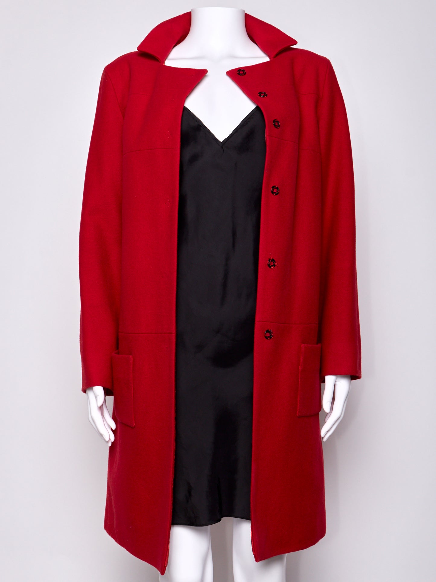 Miu Miu Fall 1998 Red Wool Coat