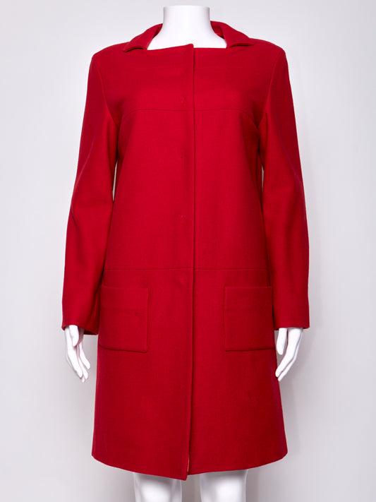 Miu Miu Fall 1998 Red Wool Coat