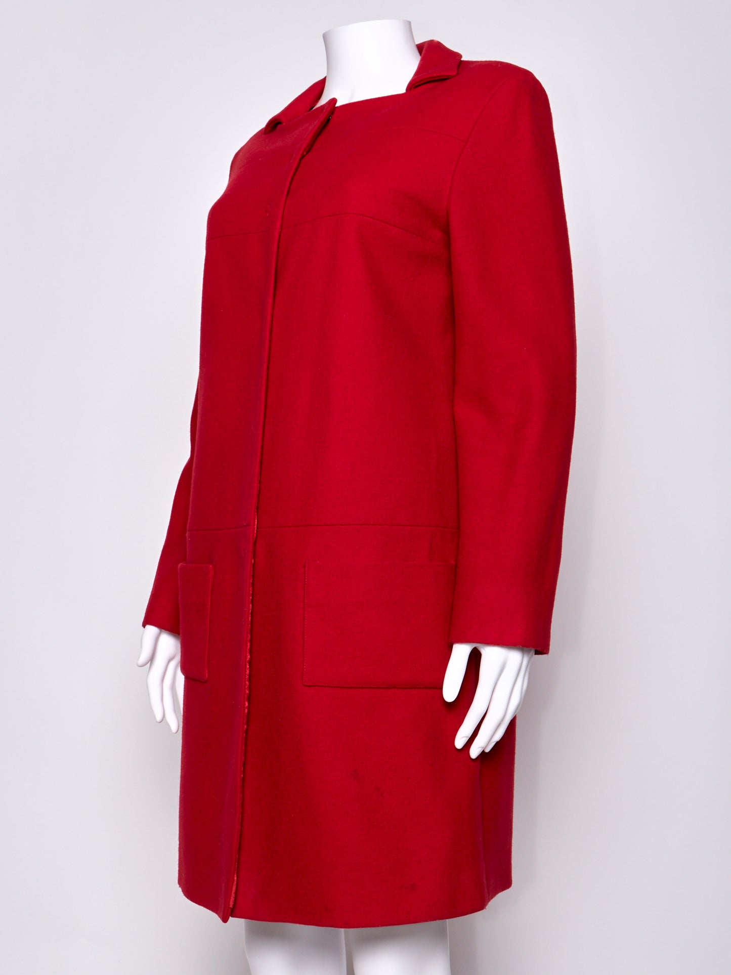 Miu Miu Fall 1998 Red Wool Coat