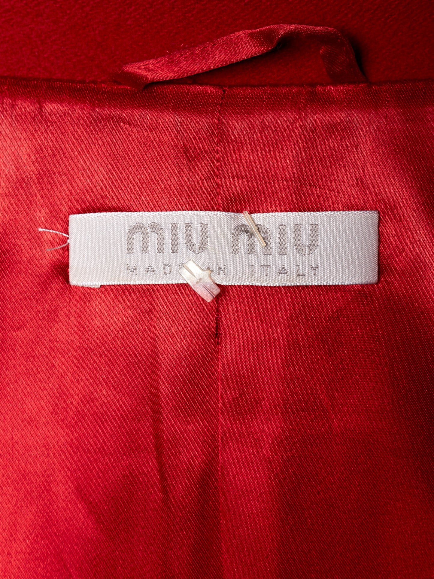 Miu Miu Fall 1998 Red Wool Coat