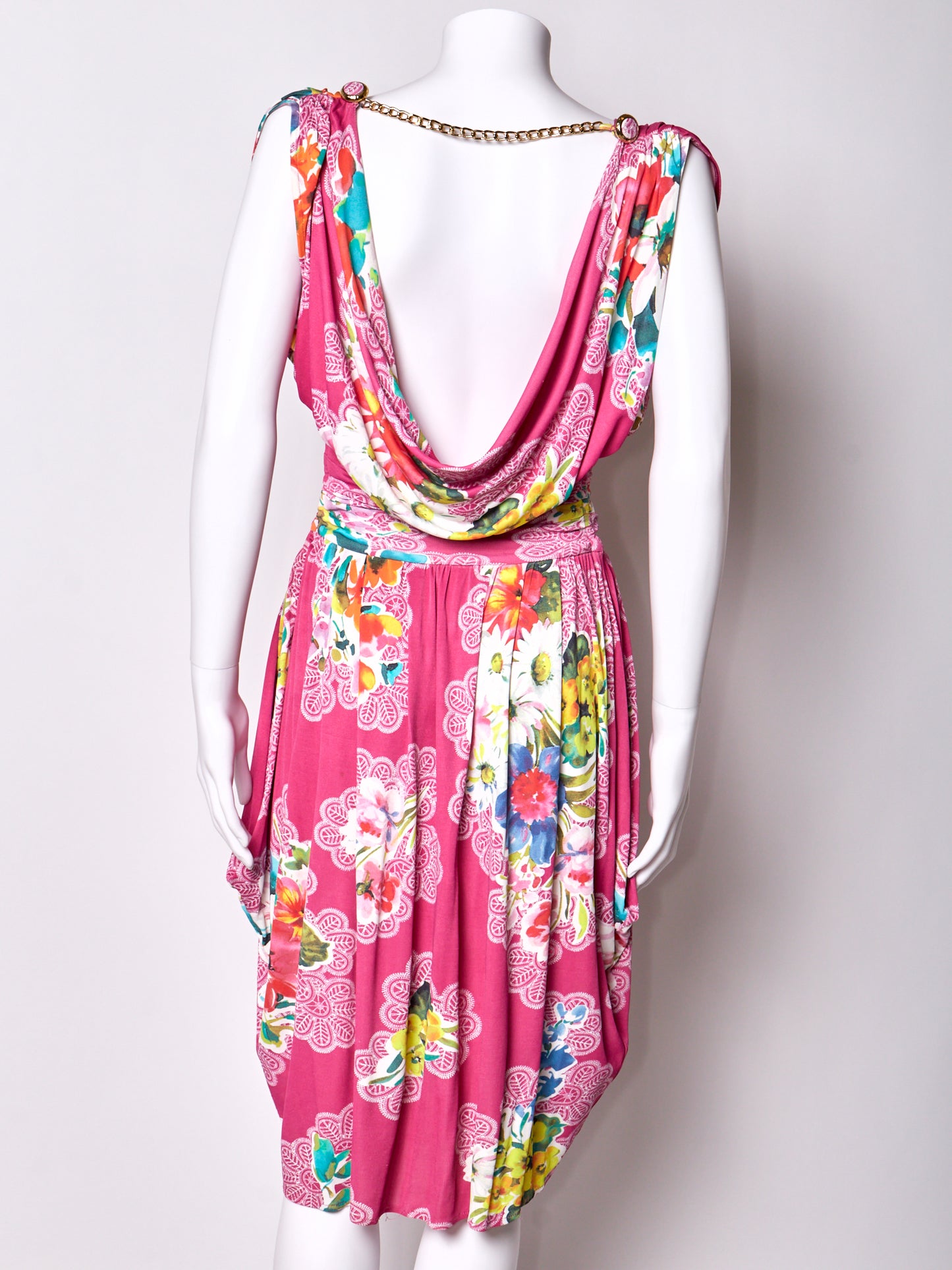 Dolce & Gabbana D&G Pink Floral Dress 2000s
