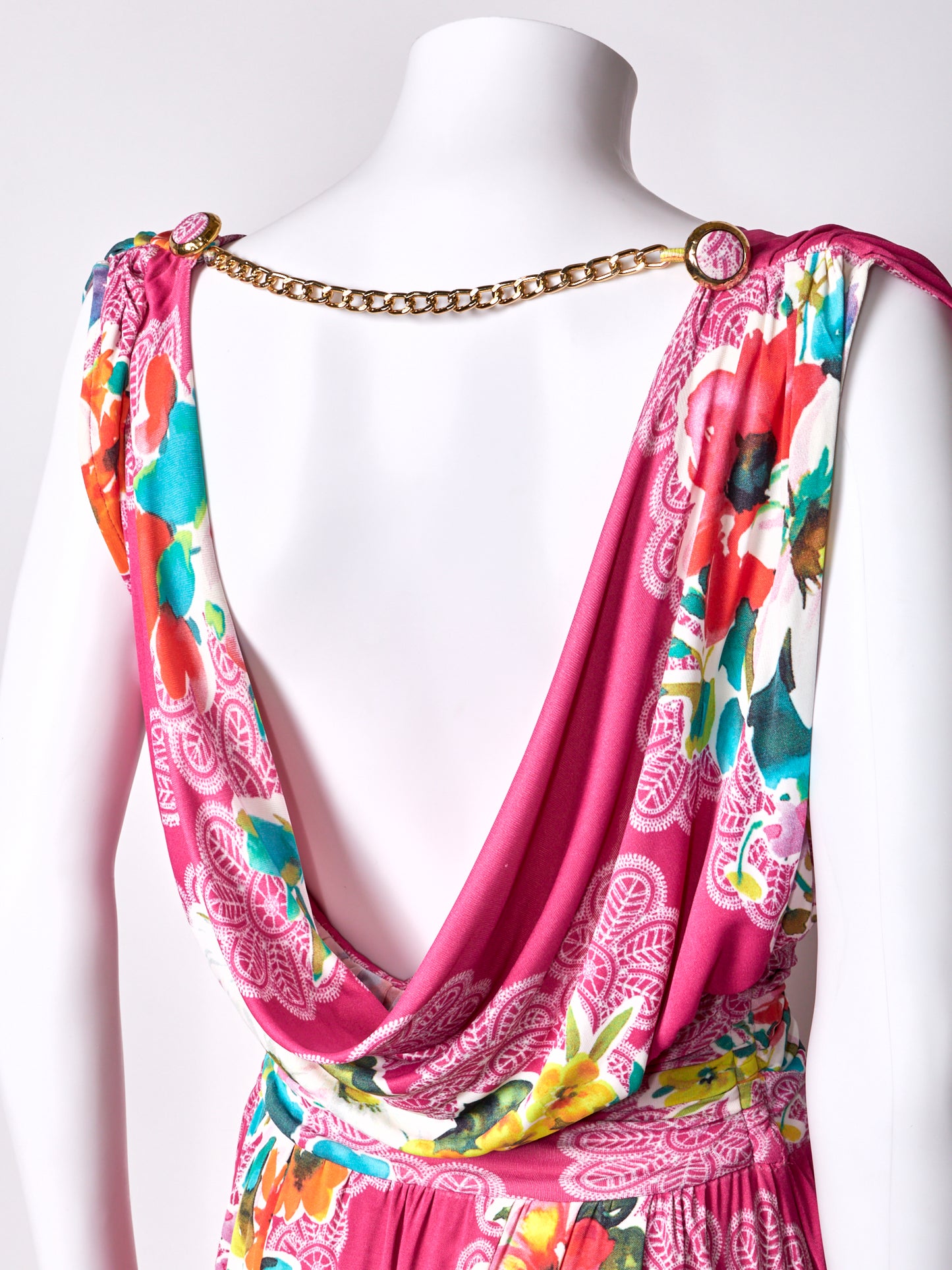 Dolce & Gabbana D&G Pink Floral Dress 2000s