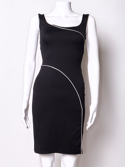 Paco Rabanne Spring 1998 Black Mini Dress