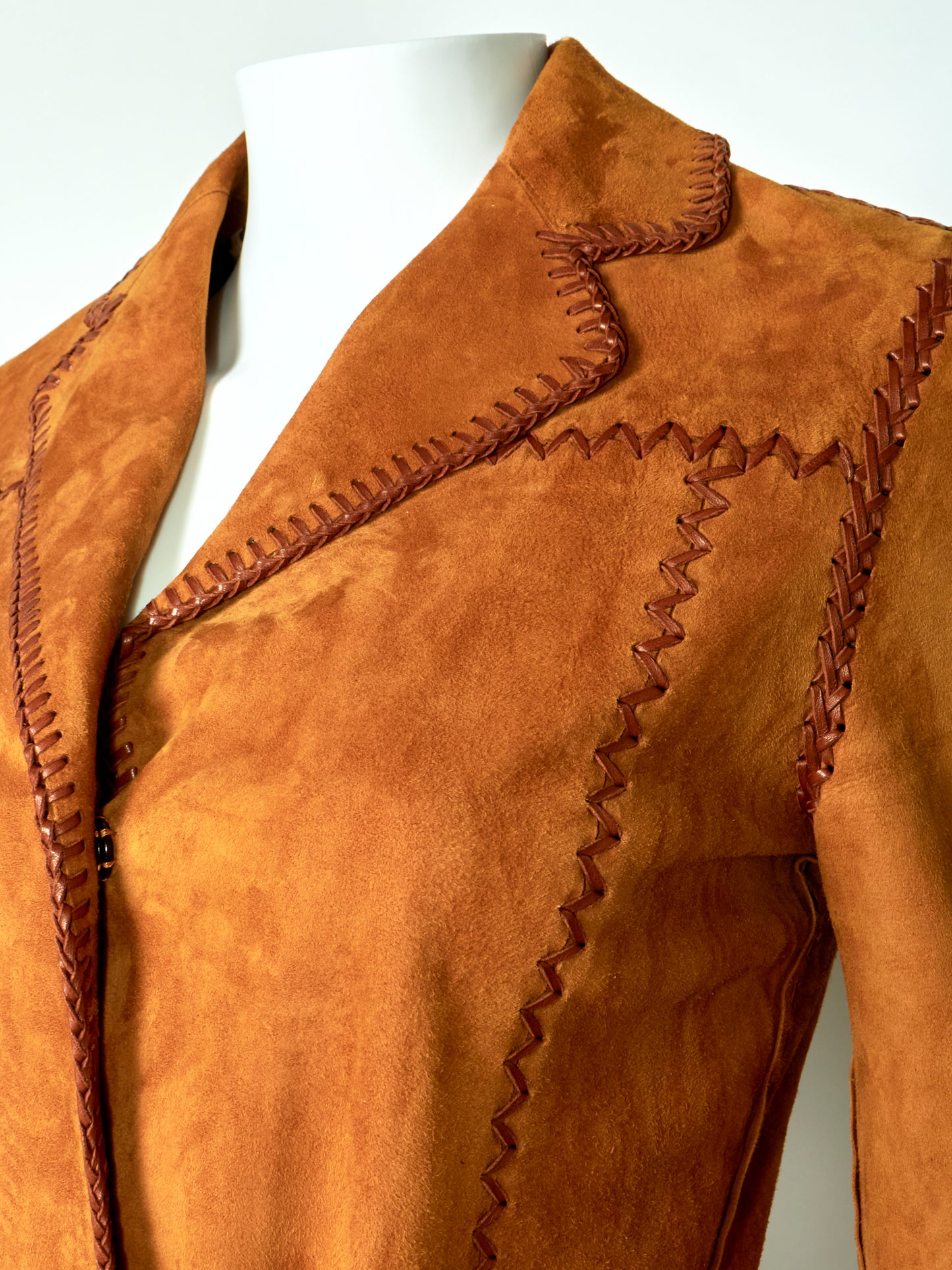 Dolce & Gabbana Brown Suede 90s Coat