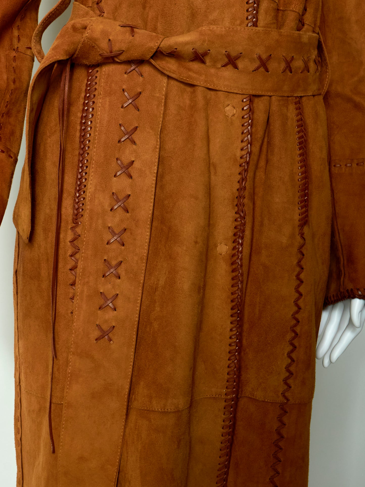 Dolce & Gabbana Brown Suede 90s Coat