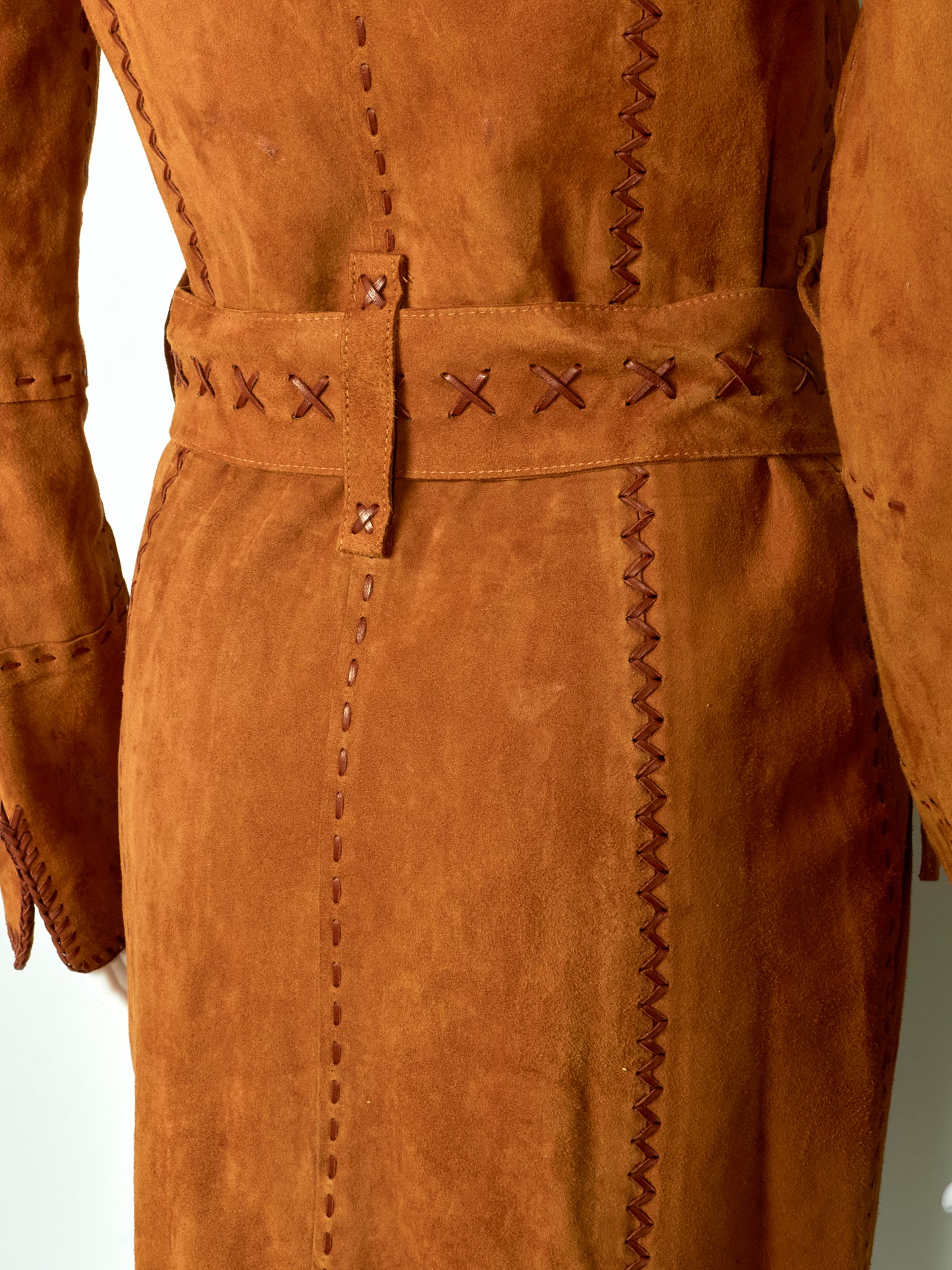 Dolce & Gabbana Brown Suede 90s Coat