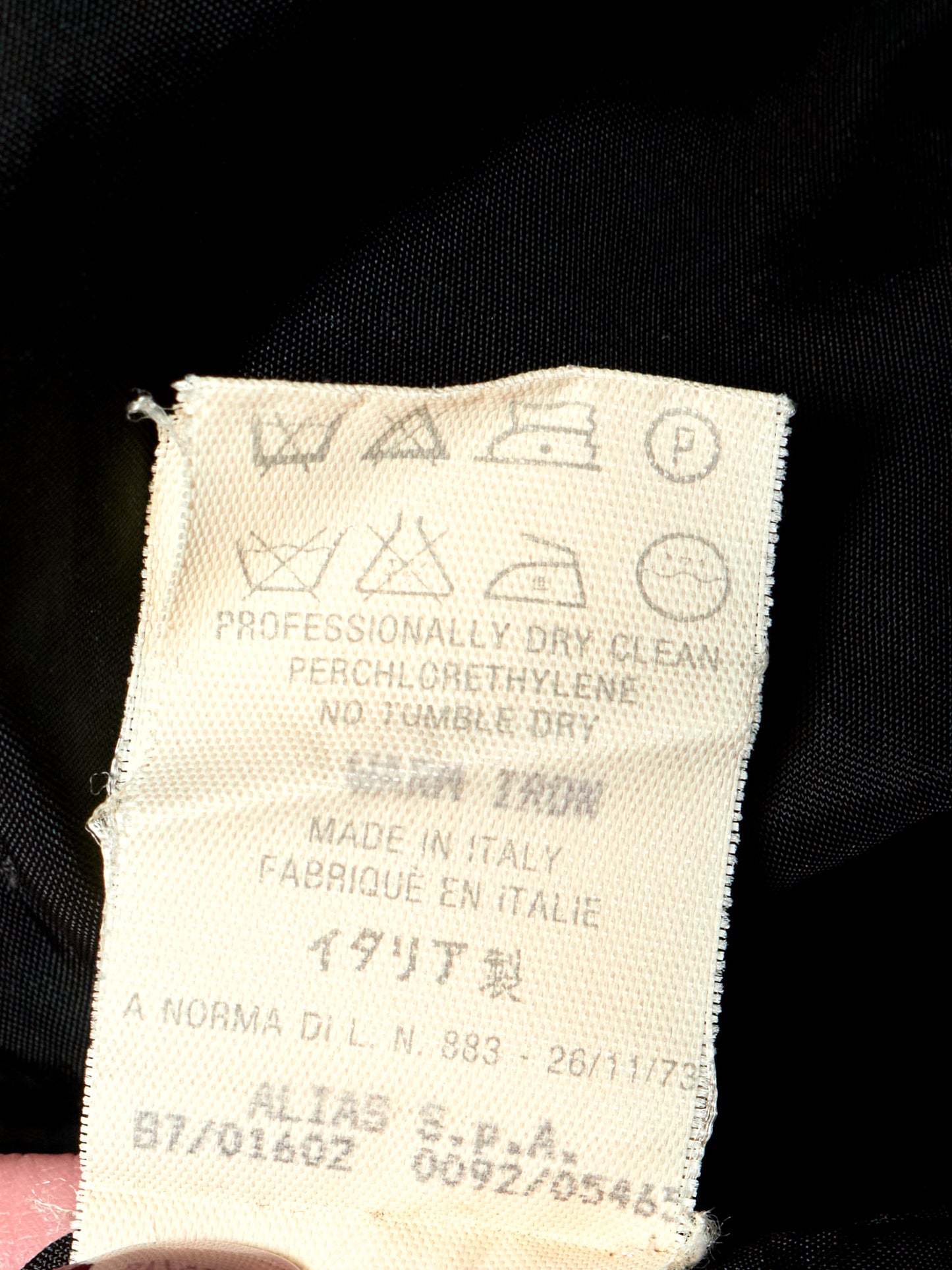 Gianni Versace Spring 1987 Black Silk Ruched Midi Dress