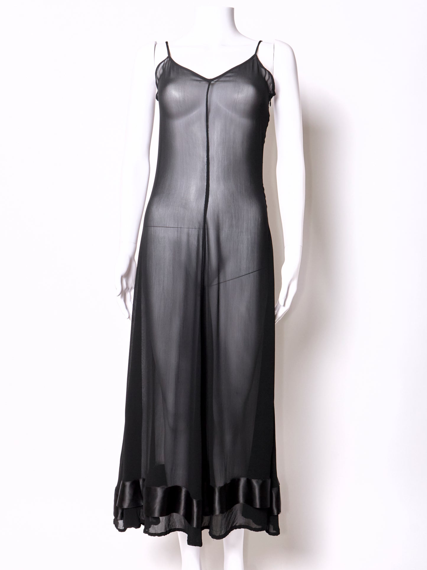 Dolce & Gabbana Spring 1997 Black Sheer Dress