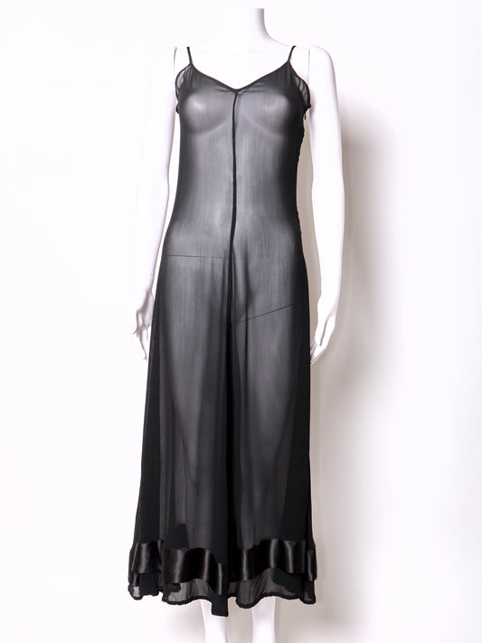 Dolce & Gabbana Spring 1997 Black Sheer Dress