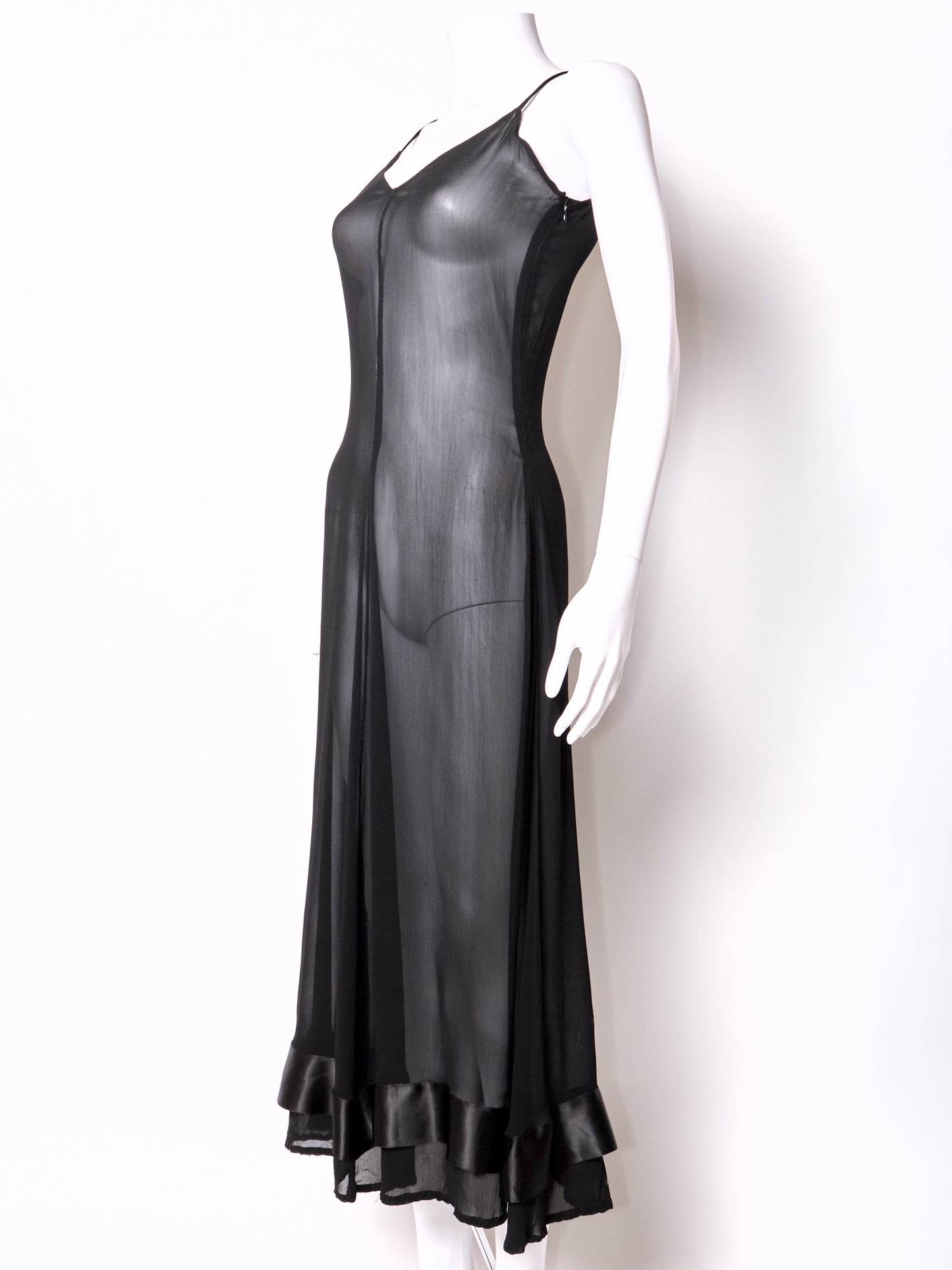 Dolce & Gabbana Spring 1997 Black Sheer Dress