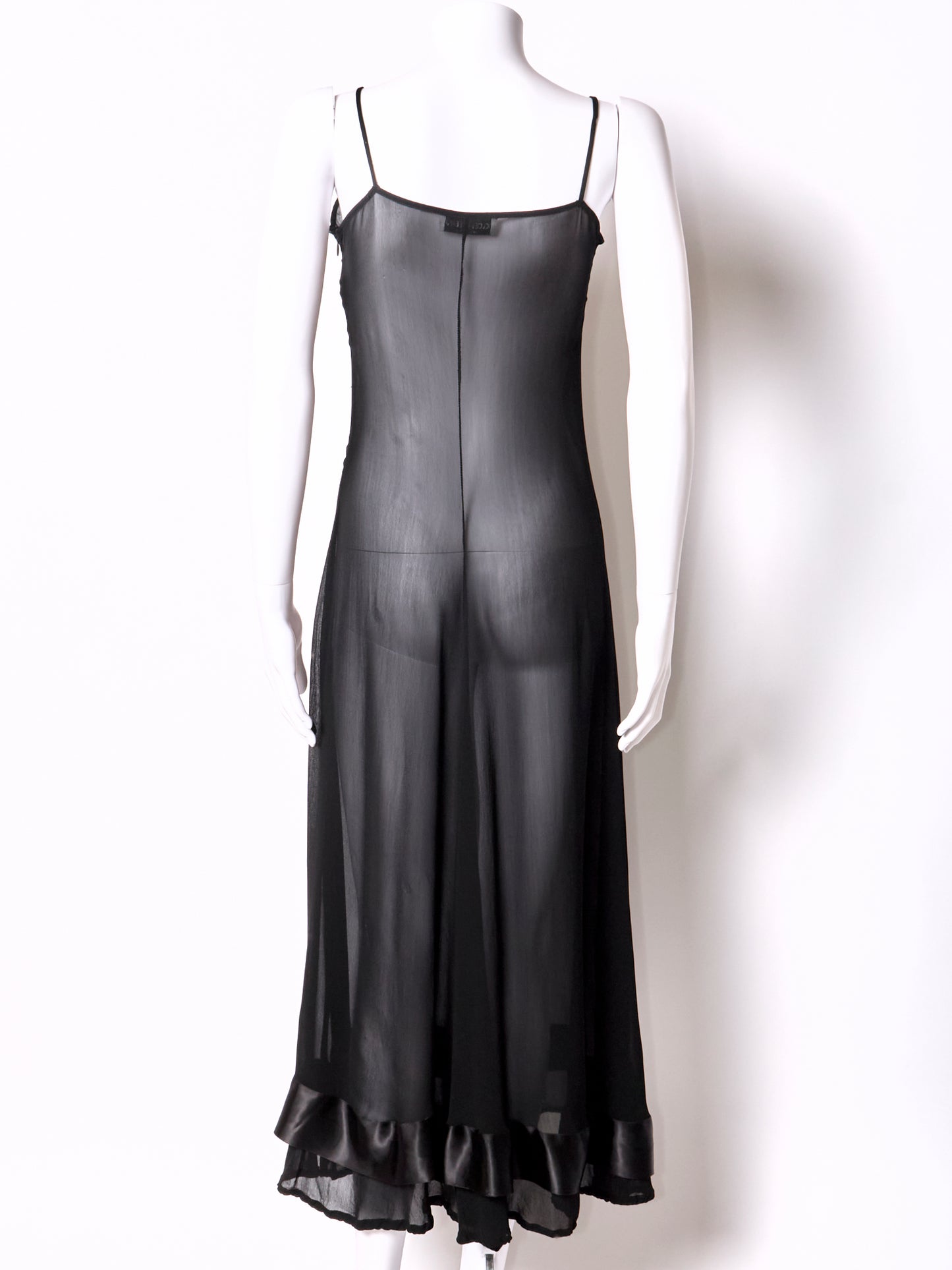 Dolce & Gabbana Spring 1997 Black Sheer Dress