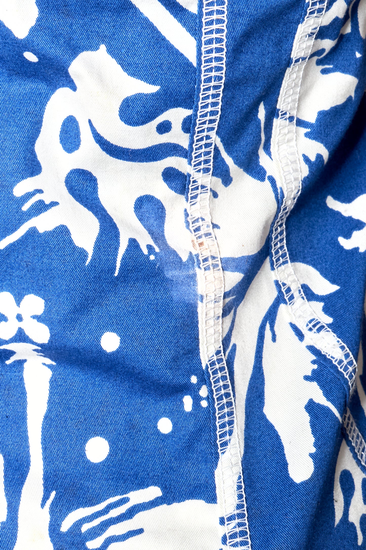 Christian Dior Spring 2004 Surf Print Bustier Halter Neck Mini Dress