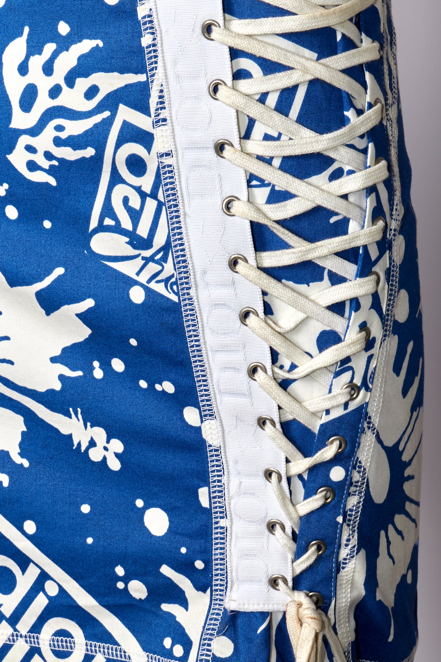 Christian Dior Spring 2004 Surf Print Bustier Halter Neck Mini Dress