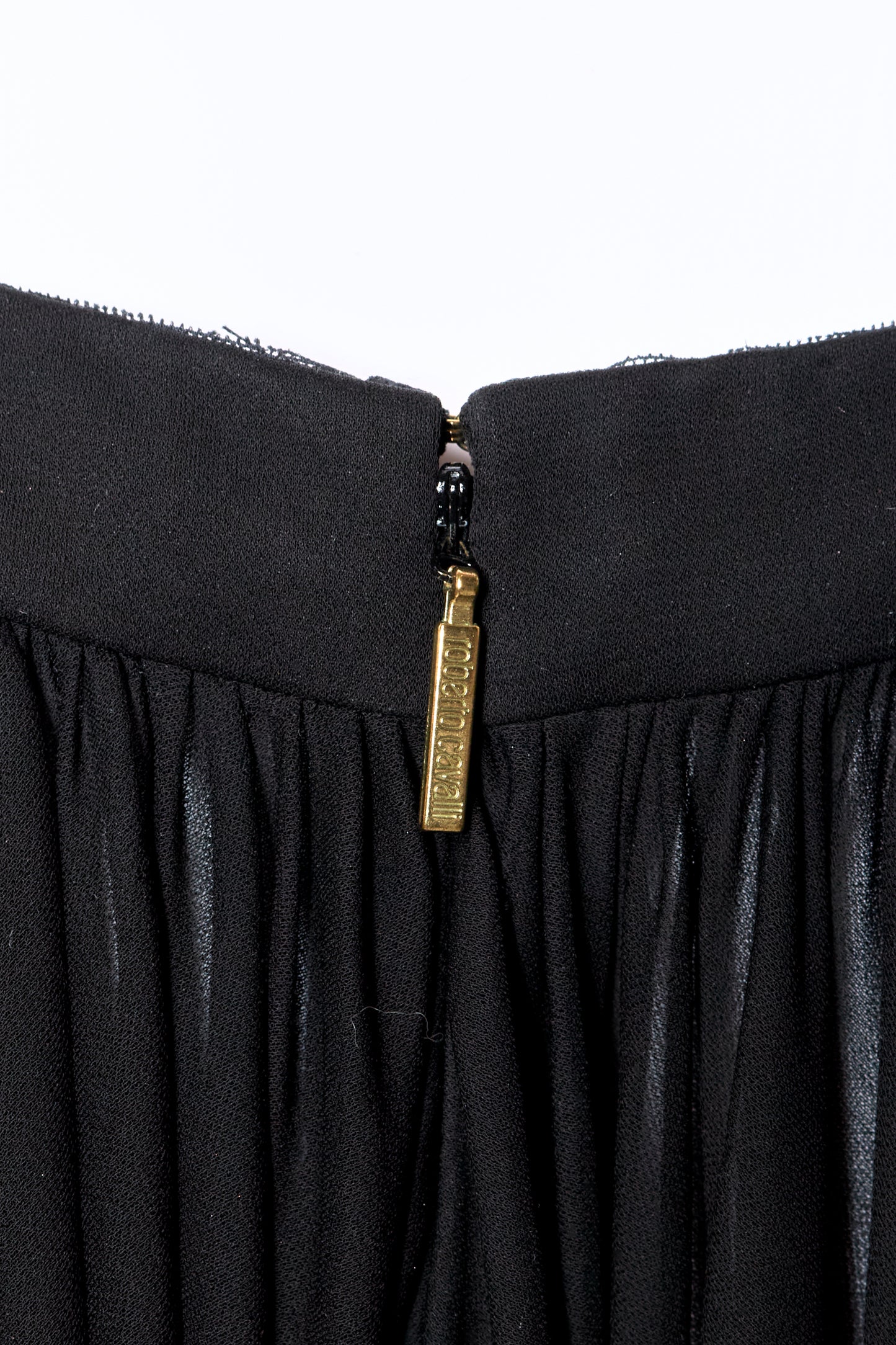 Roberto Cavalli Spring 2006 Black Open Back Halter Neck Mini Dress