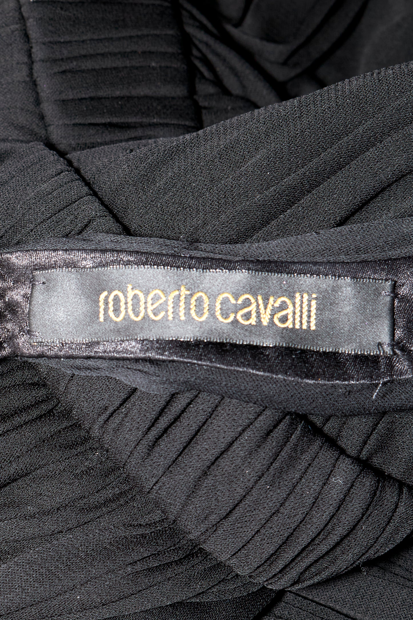 Roberto Cavalli Spring 2006 Black Open Back Halter Neck Mini Dress