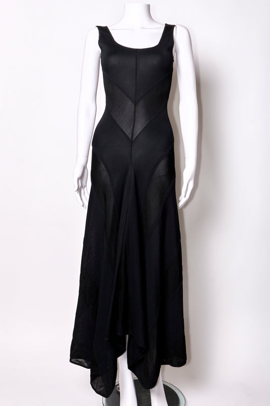 Gianfranco Ferré 90s Black Maxi Dress