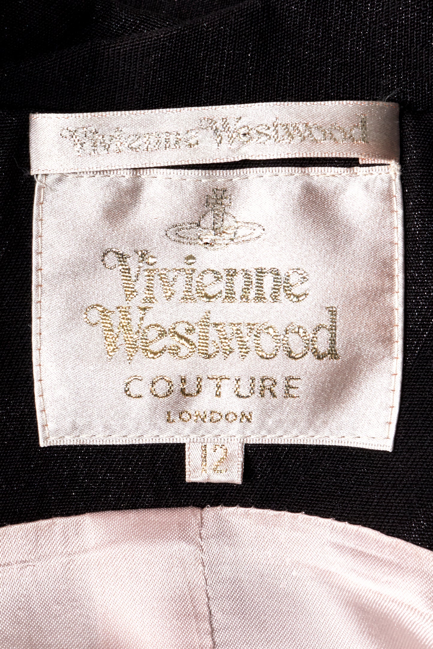 Vivienne Westwood 1997 Black Printed Jacket