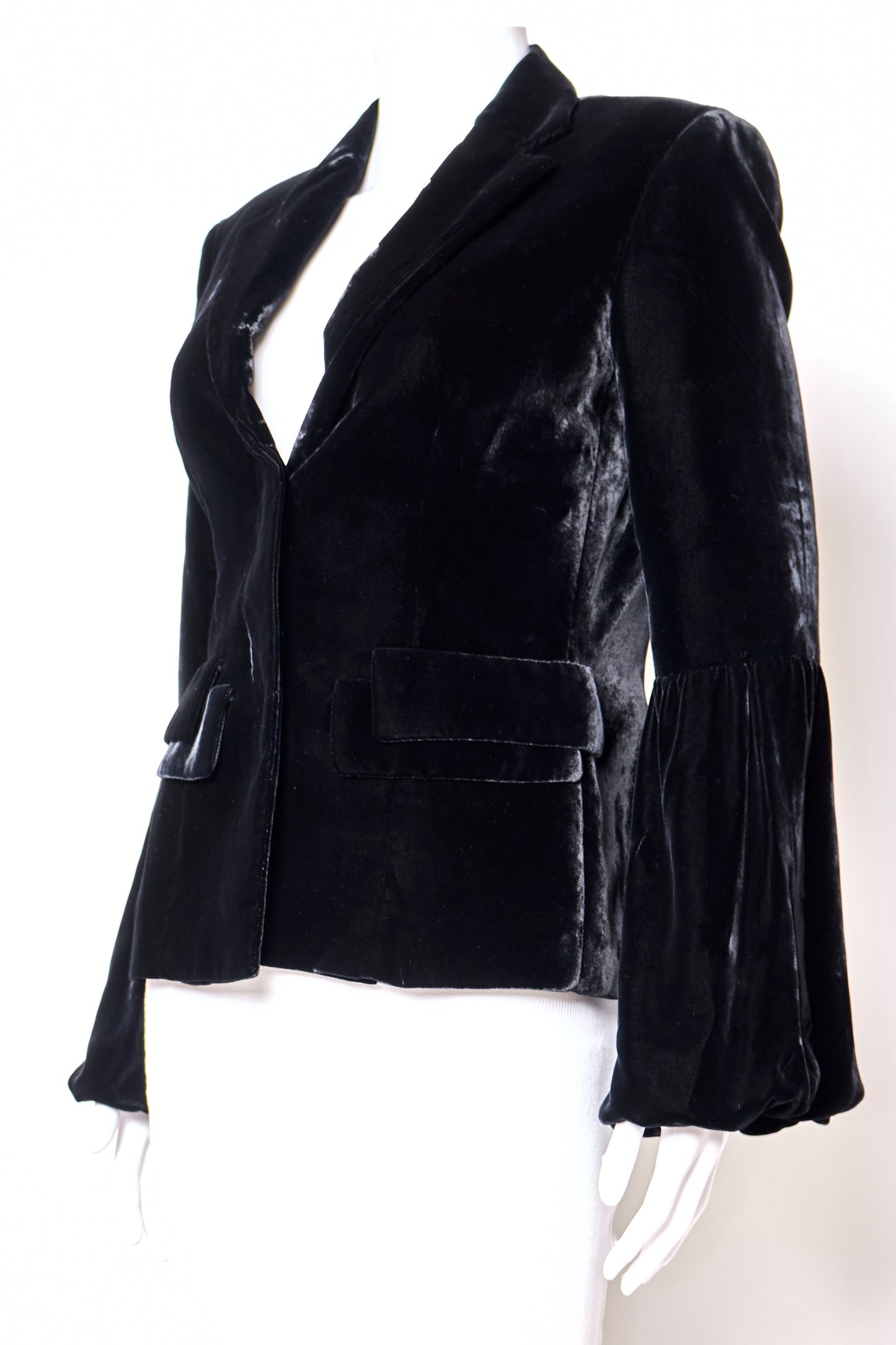 Gucci by Tom Ford Fall 1999 Black Velvet Jacket