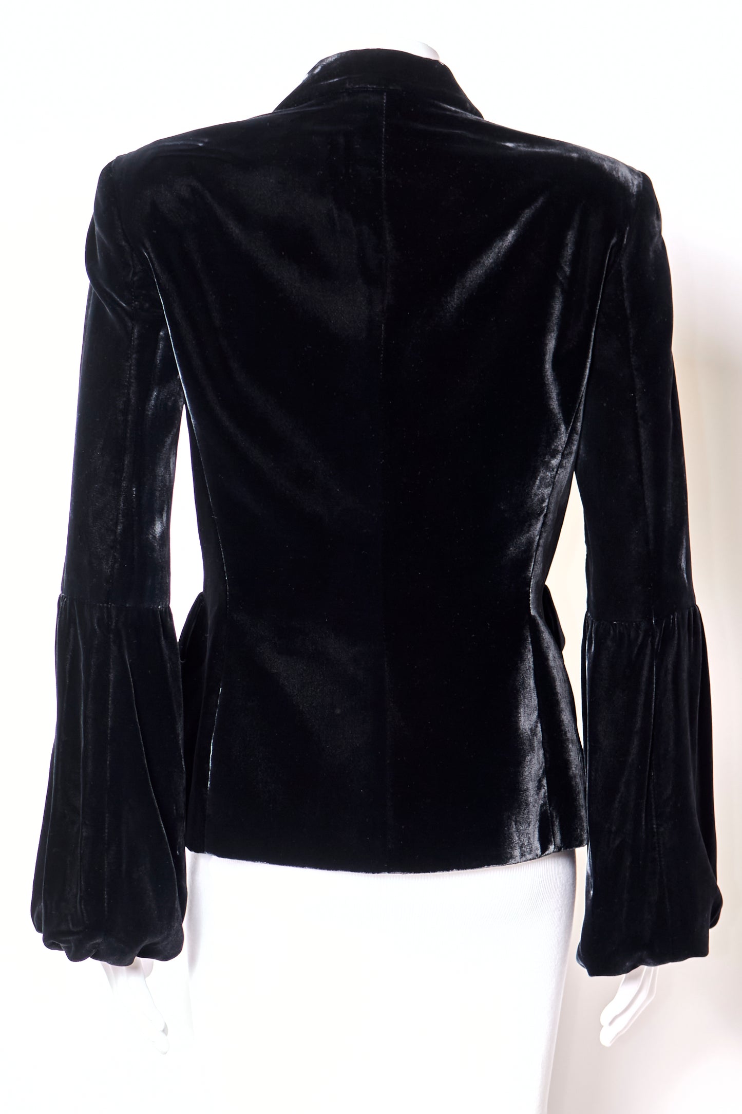 Gucci by Tom Ford Fall 1999 Black Velvet Jacket