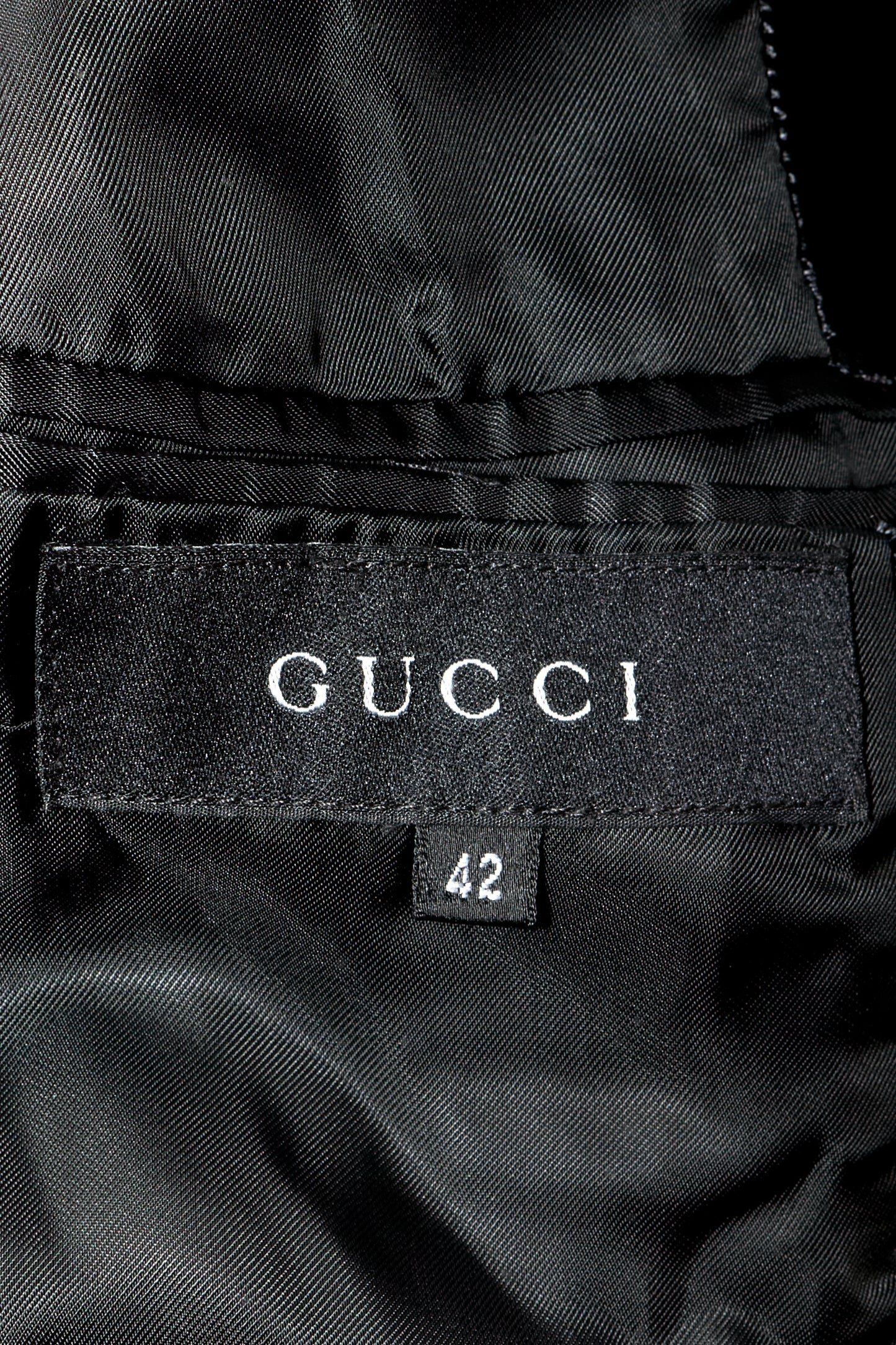 Gucci by Tom Ford Fall 1999 Black Velvet Jacket
