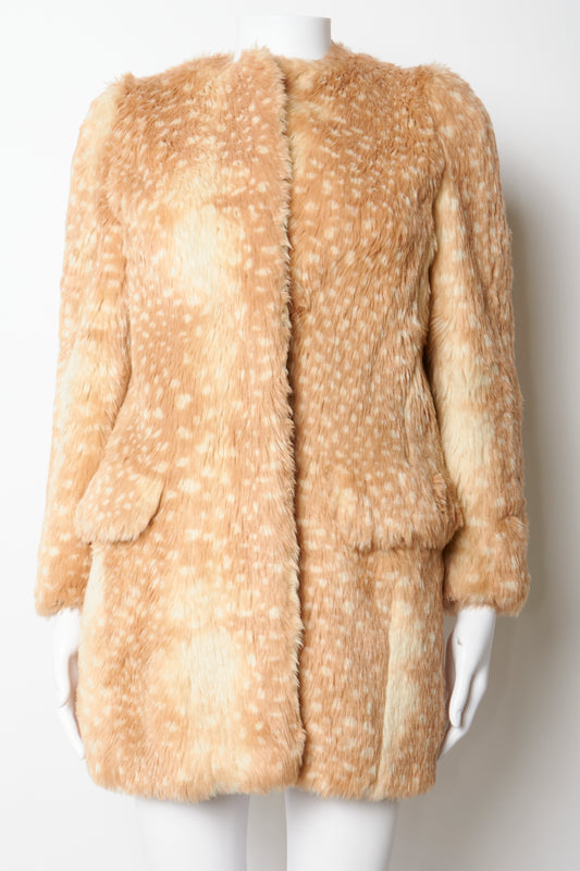 Miu Miu 2014 Bambi Faux Fur Coat