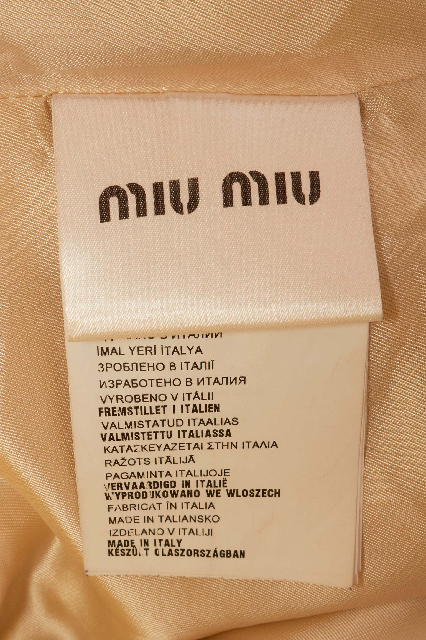 Miu Miu 2014 Bambi Faux Fur Coat