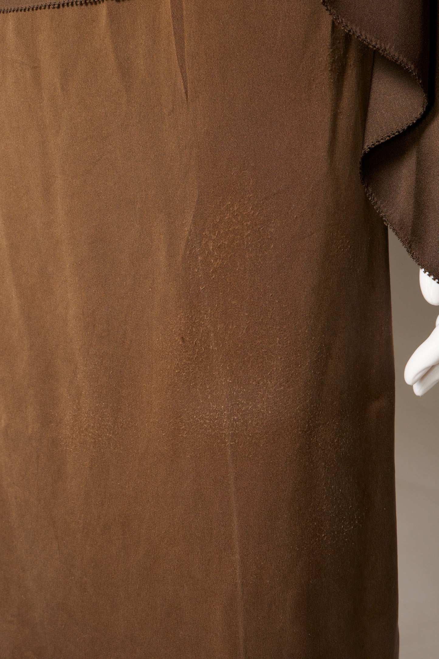 Gucci Tom Ford 2002 Brown Silk Blouse & Skirt Two Piece Set