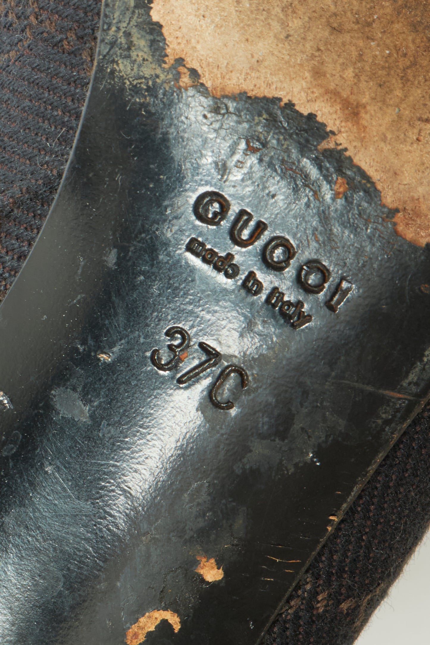 Gucci Brown Monogram High Knee Vintage Boots