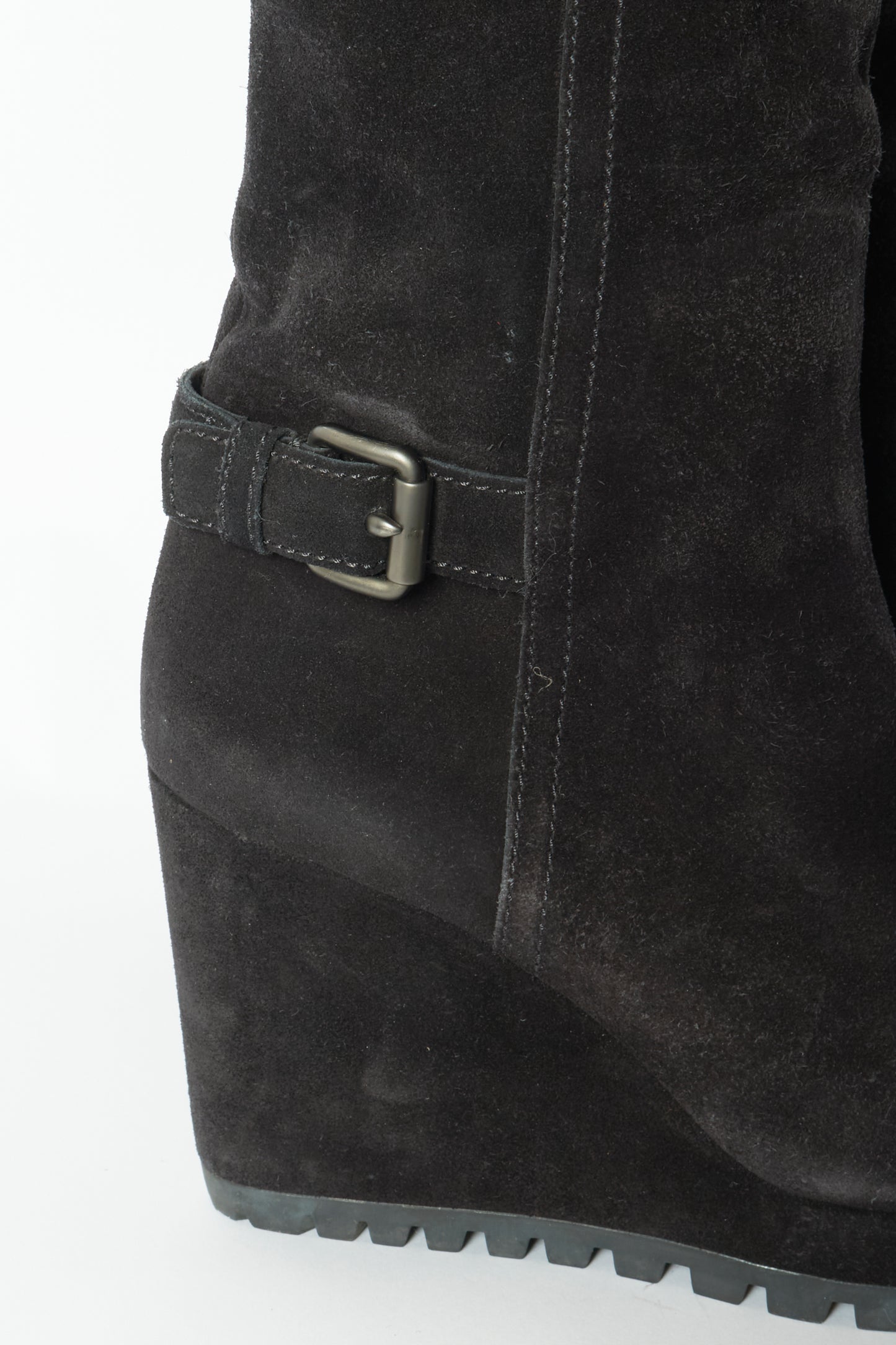 Prada Brown Suede High Knee Vintage Boots