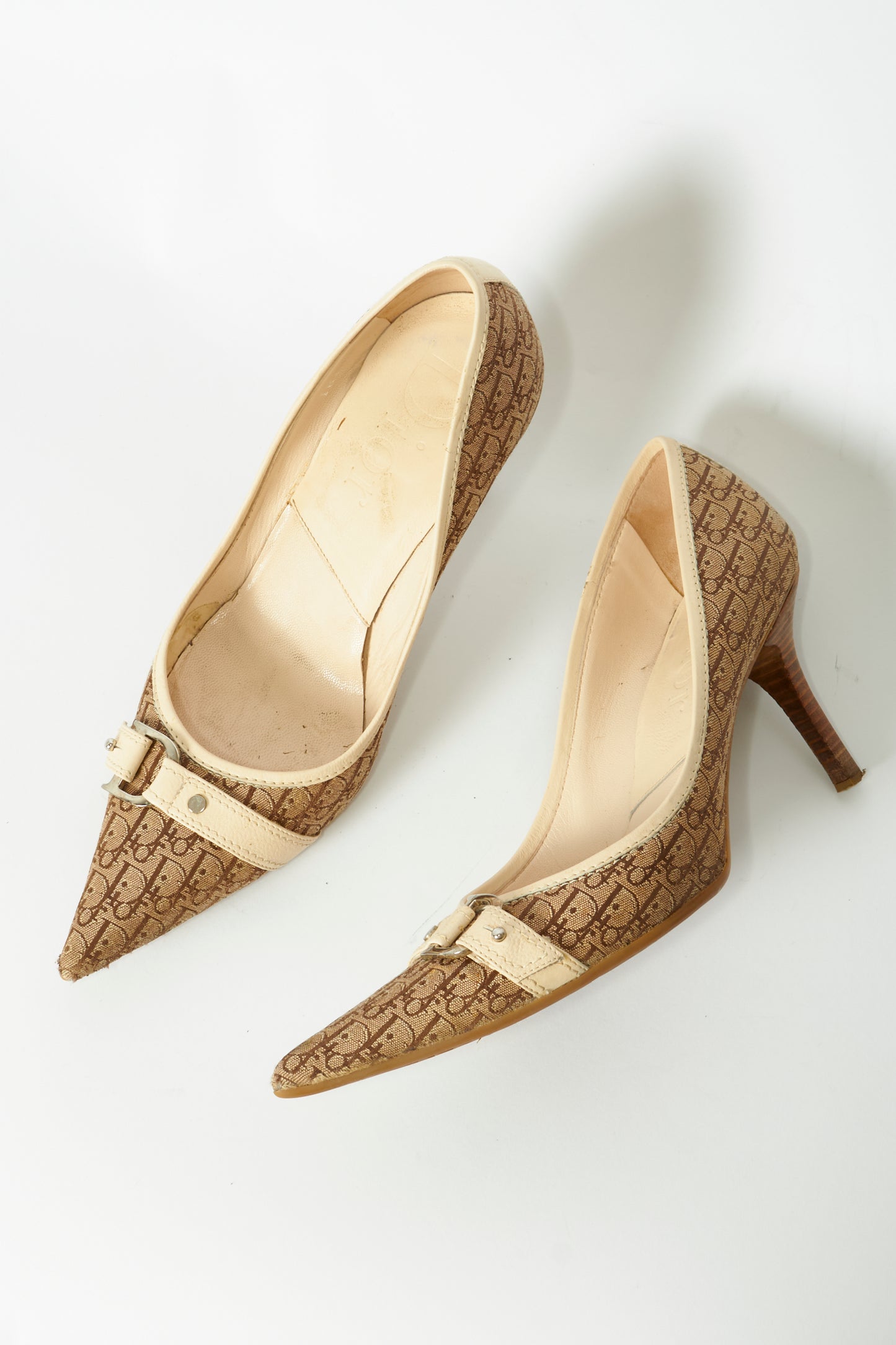 Christian Dior Brown Monogram Heels