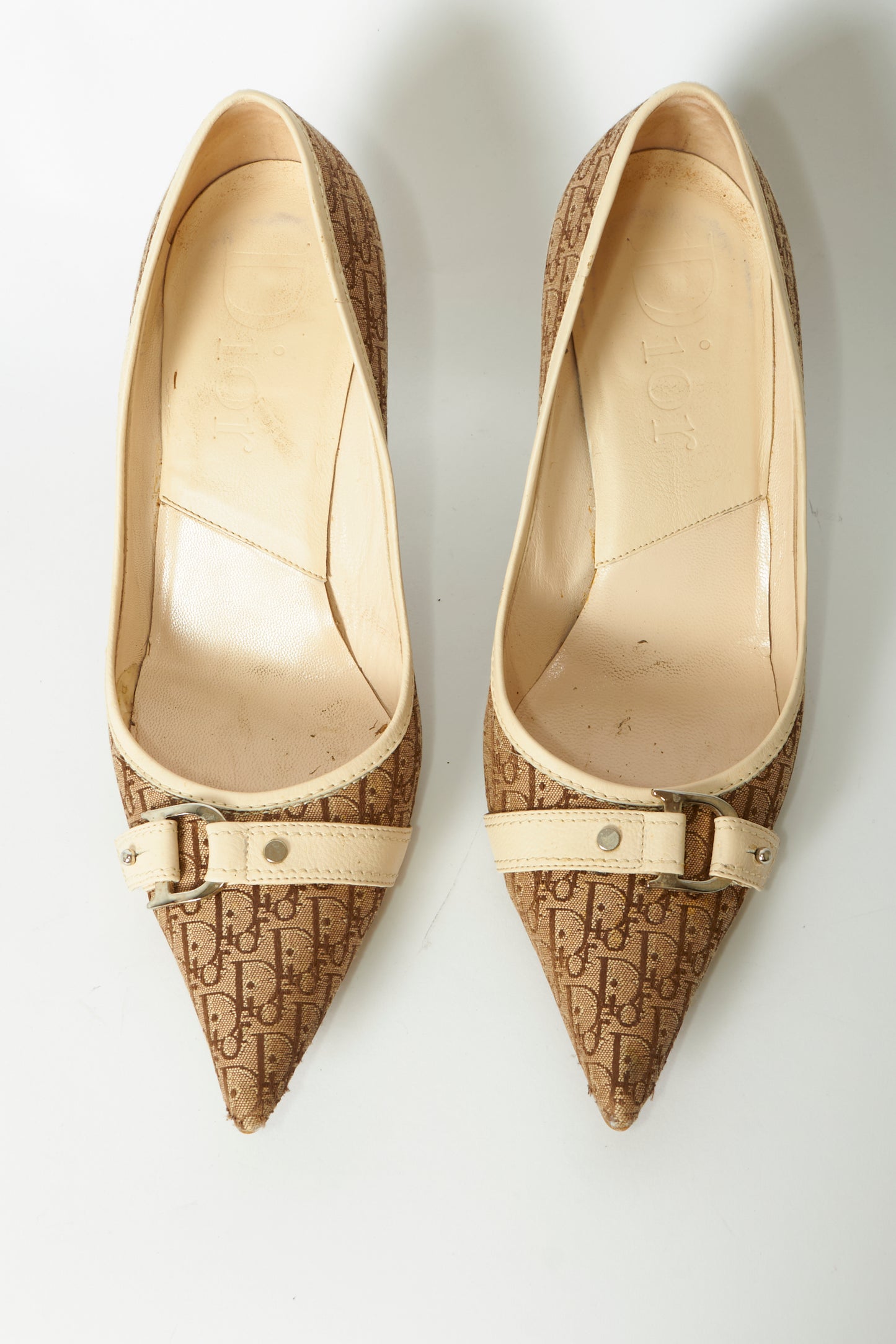 Christian Dior Brown Monogram Heels