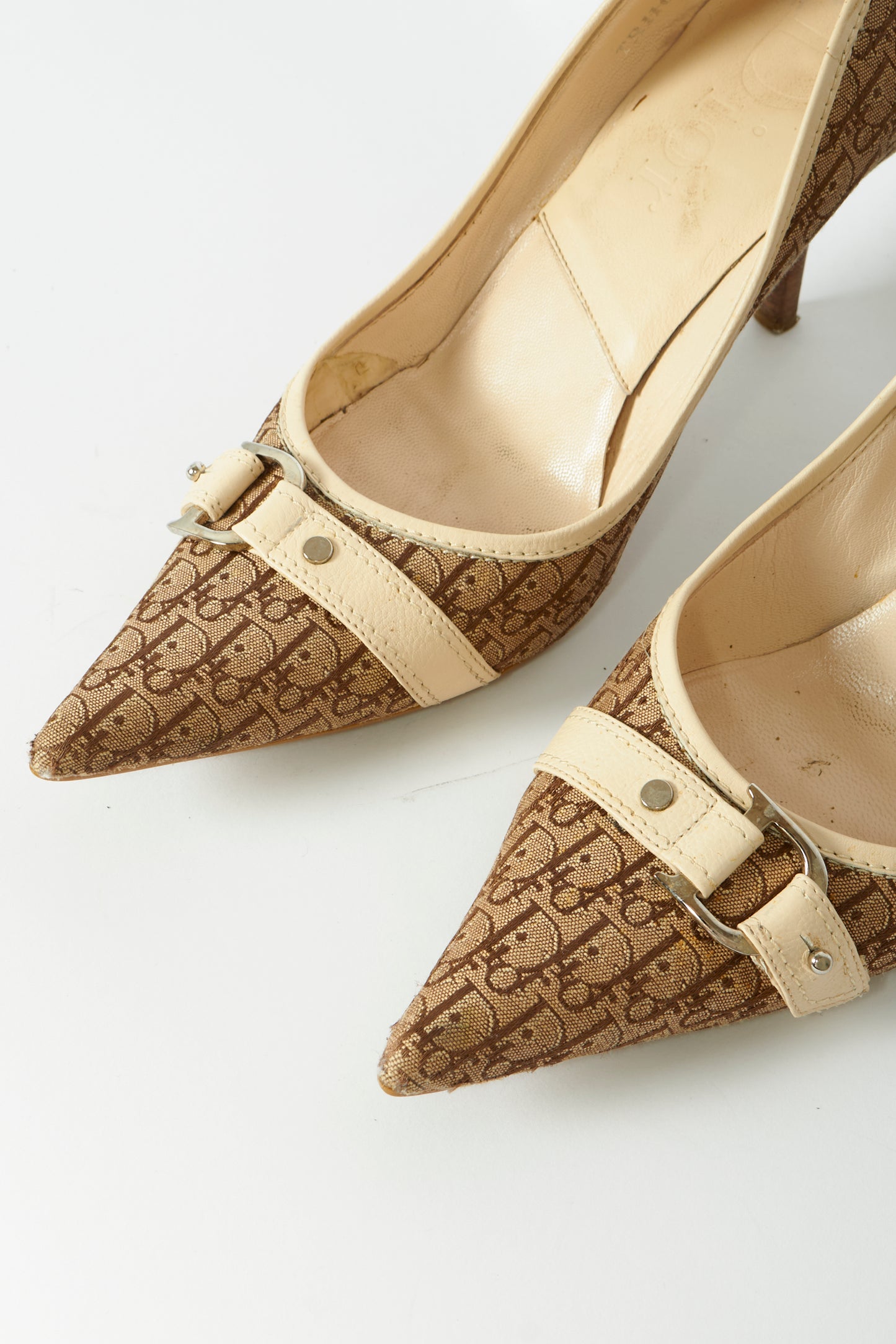 Christian Dior Brown Monogram Heels