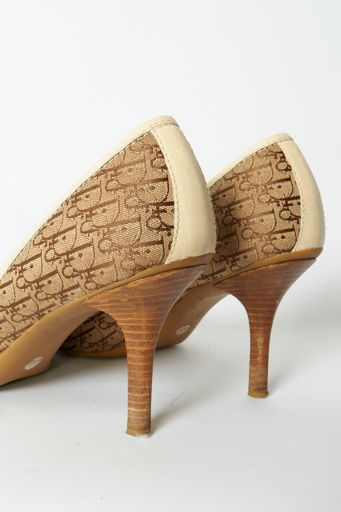 Christian Dior Brown Monogram Heels
