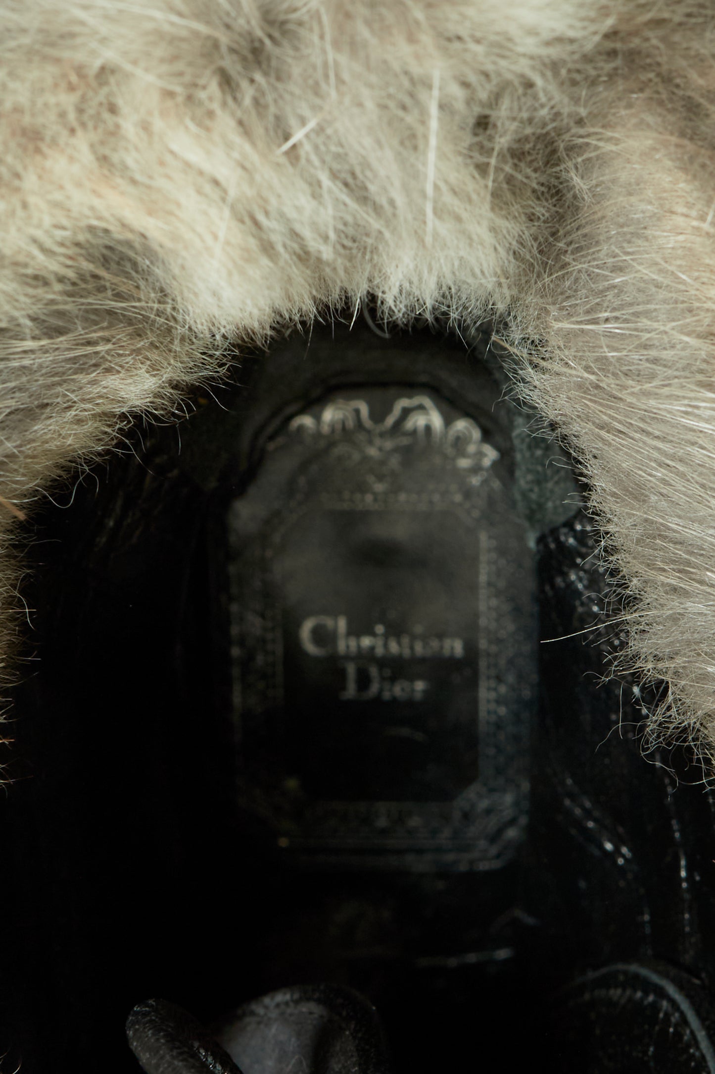 Christian Dior Fur Trimmed Ankle Boots