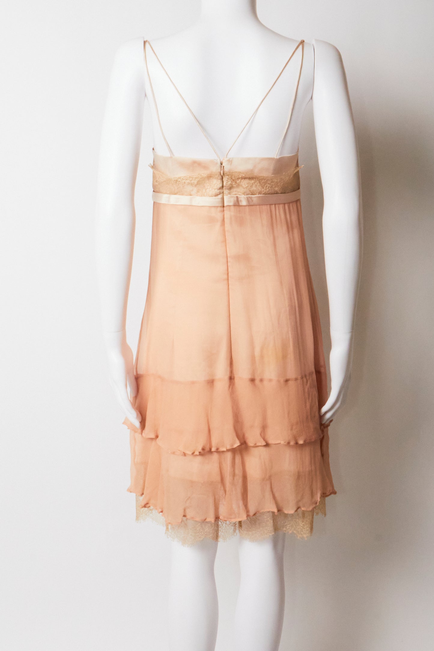 Dolce & Gabbana 2000s Pink Bow Midi Dress