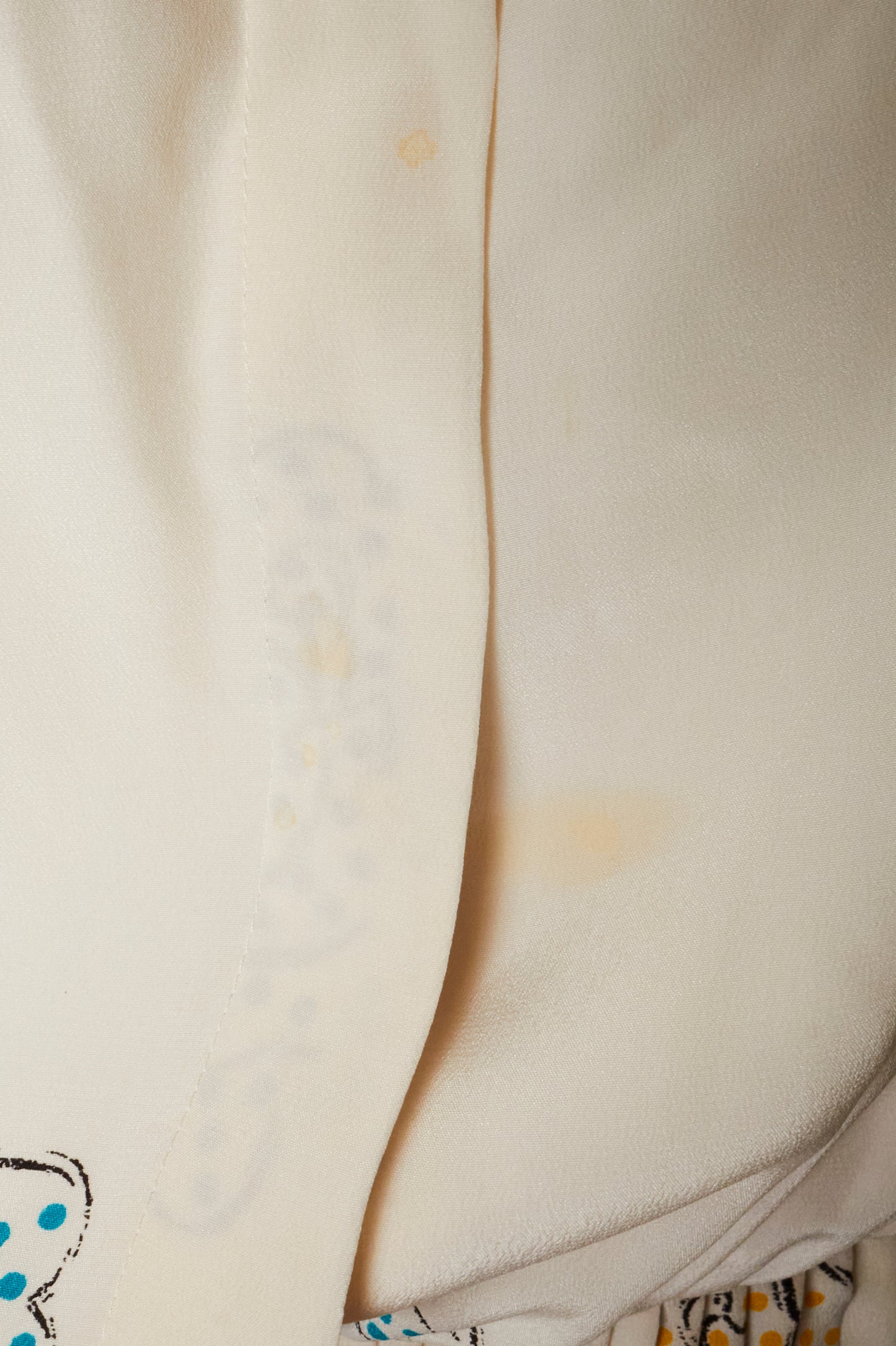 Valentino 90s Cream Floral Midi Dress