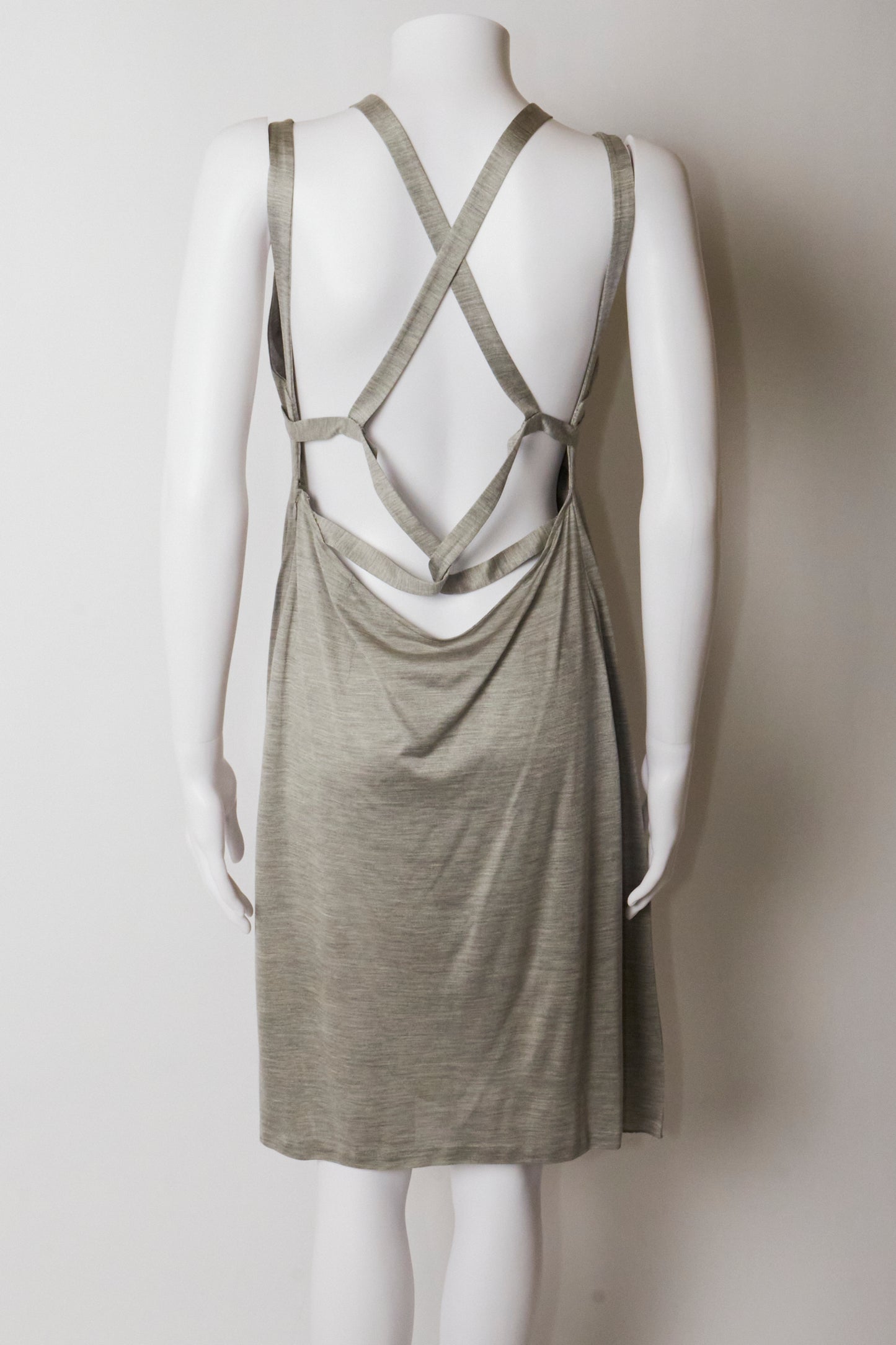 Christian Dior 2007 Grey Cut Out Midi Dress
