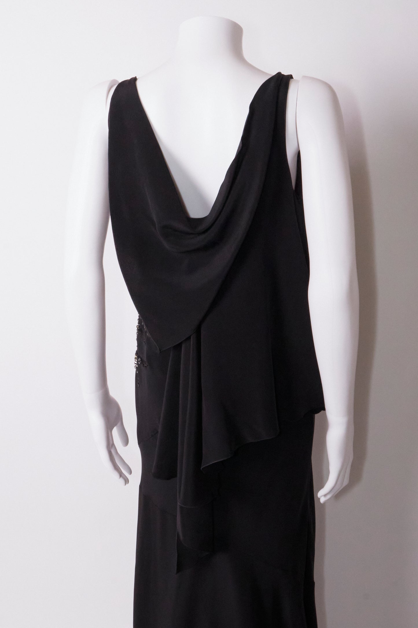 Roberto Cavalli 2000s Black Embellished Gown